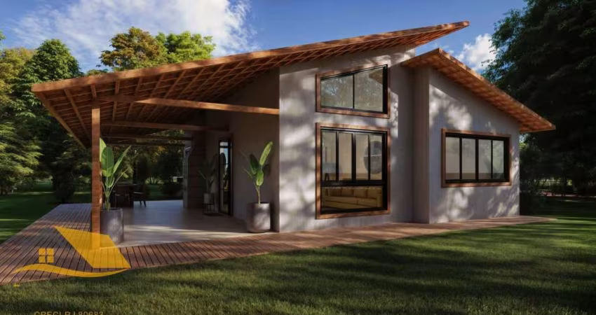 (LANÇAMENTO) Casa de Campo com 100 mts² e 490 mts² de Terreno