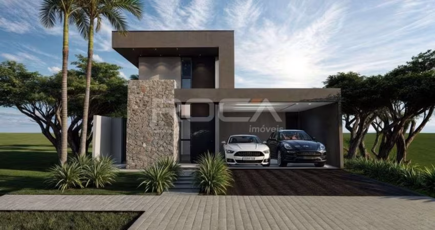 Casa de luxo com energia fotovoltaica e piscina no Parque Faber Castell, São Carlos