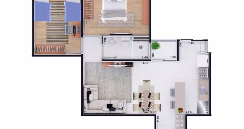 Apartamento para Venda em Cajamar, Santa Terezinha (Jordanésia), 2 dormitórios, 1 banheiro, 1 vaga