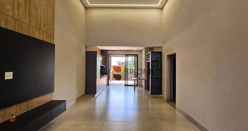 Casa térrea alto padrão em Condomínio Vivendas da Mata, com 163,46m², 3 quartos/suítes, à venda em Ribeirão Preto/SP I Imobiliária Brioni Imóveis