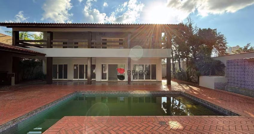 Casa com 4 dormitórios para alugar, 532 m², no Jardim Canadá em Ribeirão Preto/SP I Imobiliária Brioni imóveis