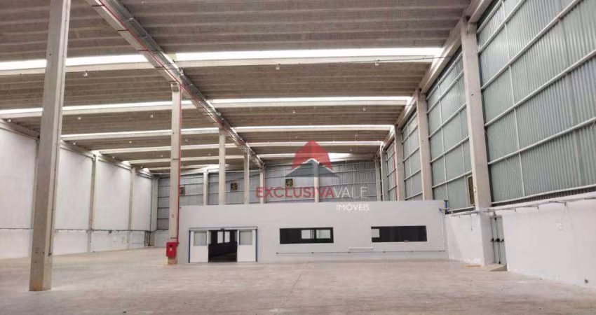 Galpão aluga condomínio fechado área construída 3.500 metros quadrados, docas, Marginal da Rodovia Presidente Dutra, São José dos Campos-SP Dutra