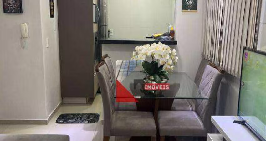 Lindo apartamento no Cond. Asteca com 2 dormitórios à venda, 50 m² por R$ 210.000 - Loteamento Industrial Machadinho - Americana/SP