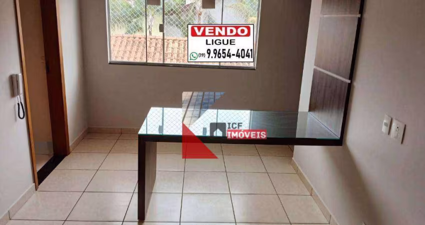 Apartamento com 2 dormitórios à venda, 60 m² por R$ 250.000 - Jardim São Domingos - Americana/SP