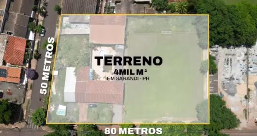 Terreno de esquina com  4 mil m²  a venda no Jd. Vera Cruz - Sarandi PR