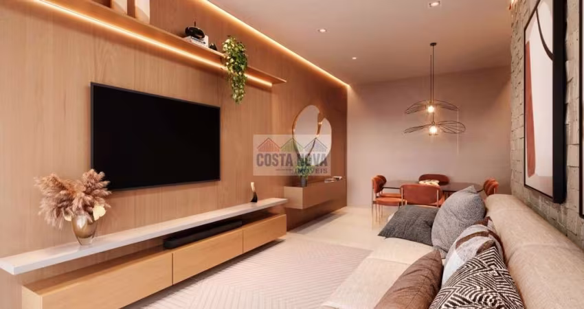 Lançamento no Embaré, 2 Suites, 96m², sala para 2 ambientes,  2 banheiros
