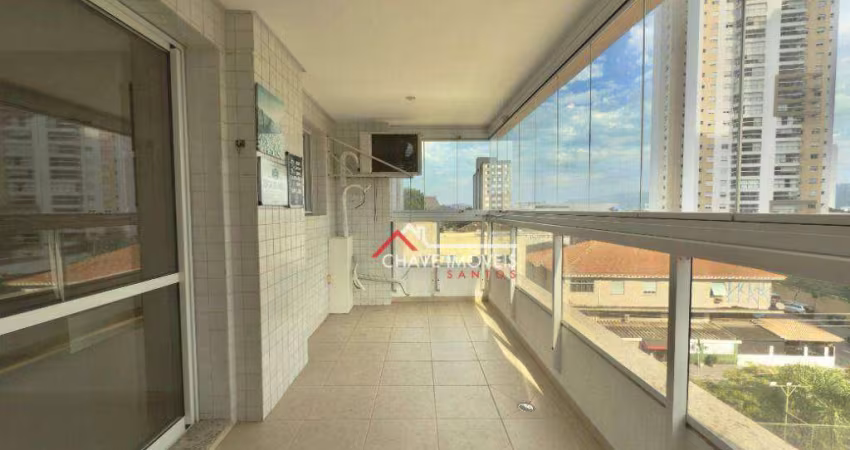Apartamento com 3 dormitórios à venda, 92 m² por R$ 795.000,00 - Ponta da Praia - Santos/SP