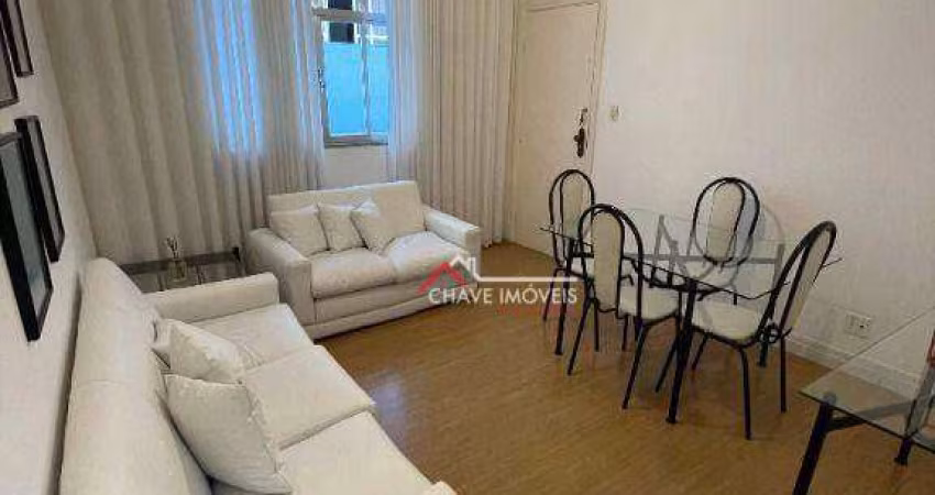 Apartamento com 1 dormitório à venda, 78 m² por R$ 479.000,00 - Aparecida - Santos/SP