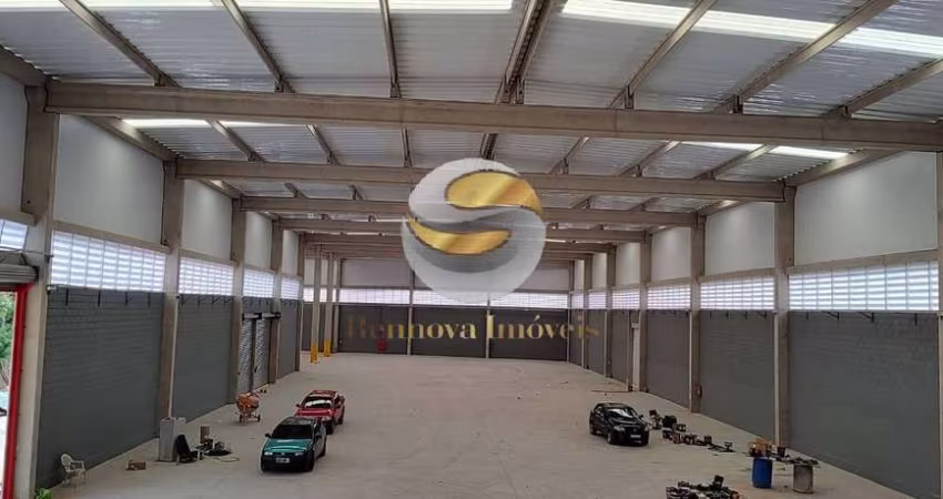 GALPÃO NOVO, 3116m² AC., TERRENO 4.000m², 4 DOCAS, ZONA INDL. EM COTIA