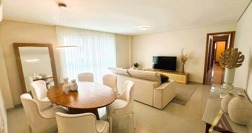 LINDO APTO. PADRÃO COM 130m² ÚTEIS - PORTEIRA FECHADA - 03 DORM. sendo 01 SUÍTE - 03 W.C - 02 VAGAS DEMARCADAS - LAZER NO PRÉDIO - EMBARÉ/SANTOS