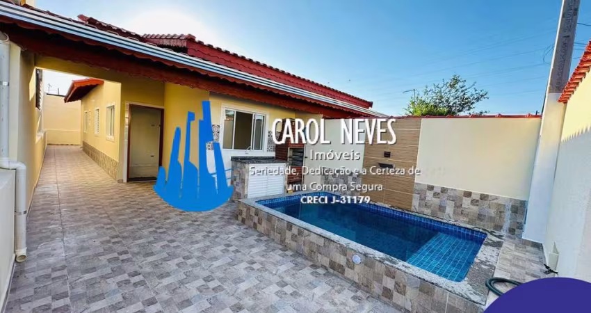 CASA NOVA 3 DORMITÓRIOS 1 SUÍTE FINANCIAMENTO BANCÁRIO VERDE MAR MONGAGUÁ