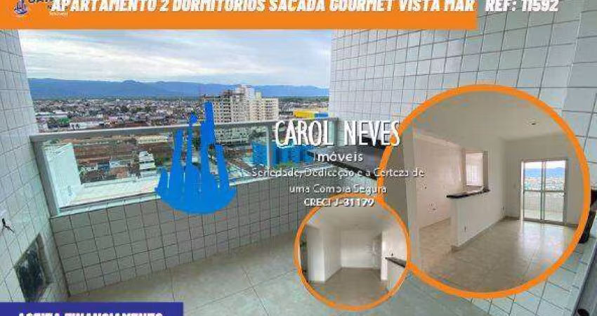 APARTAMENTO 2 DORMITORIOS SACADA GOURMET VISTA MAR PRAIA GRANDE