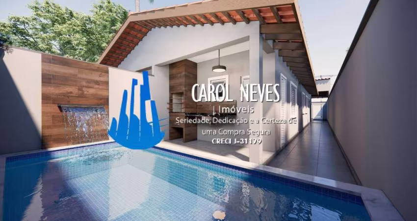CASA NOVA 2 DORMITORIOS PISCINA FINANCIAMENTO LADO PISTA ITANHAEM