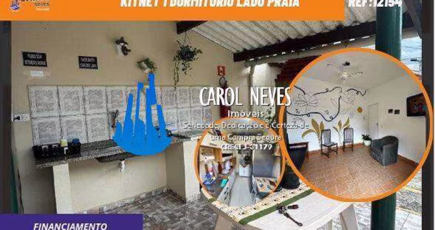 KITNET 1 DORMITORIO LADO PRAIA FINANCIAMENTO PRAIA GRANDE