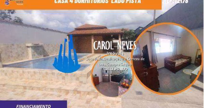CASA 5 DORMITORIOS PISCINA LADO PISTA FINANCIAMENTO MONGAGUA