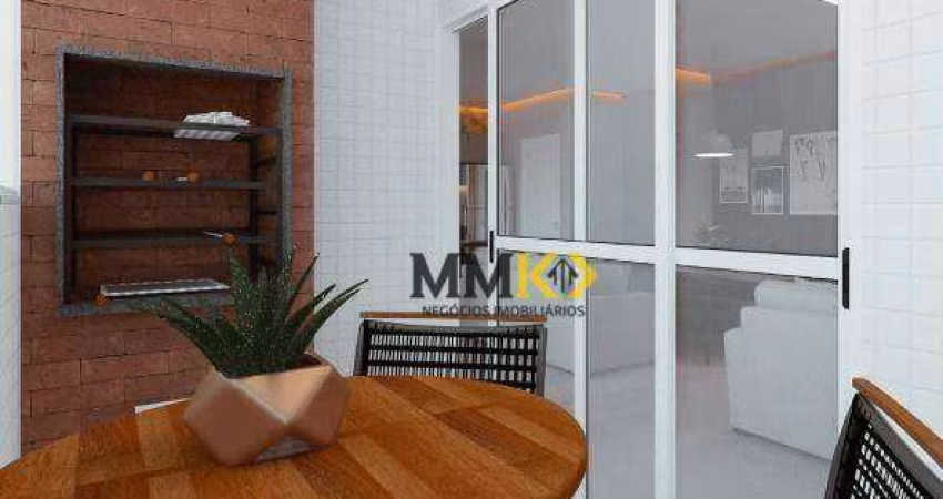 Apartamento com 1 dormitório à venda, 37 m² no Estuário - Santos/SP