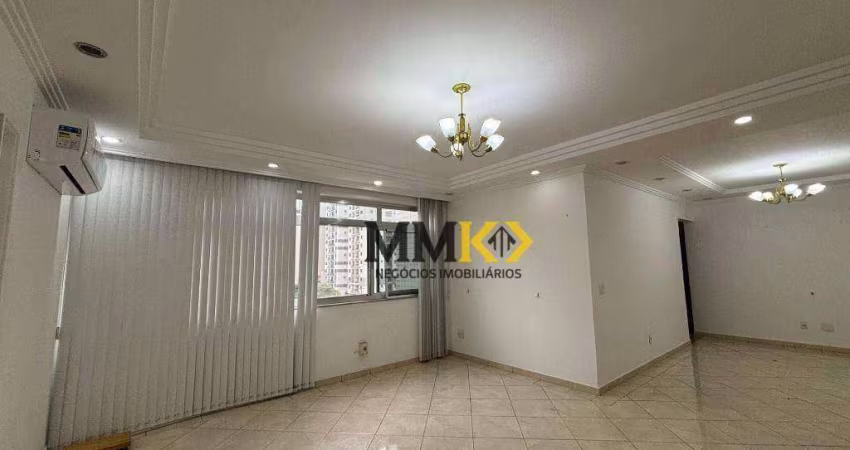 Apartamento com 3 dormitórios para alugar, 144 m² por R$ 7.500,02/mês - Gonzaga - Santos/SP