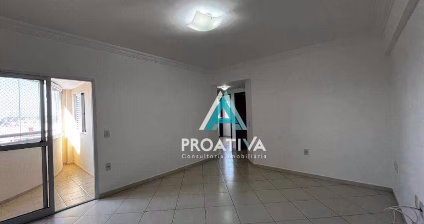 Apartamento com 3 dormitórios para alugar, 88 m²  - Vila Valparaíso - Santo André/SP