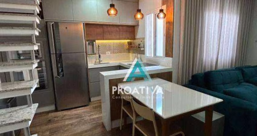 Cobertura com 2 dormitórios à venda, 108 m² por R$ 540.000,00 - Parque Novo Oratório - Santo André/SP