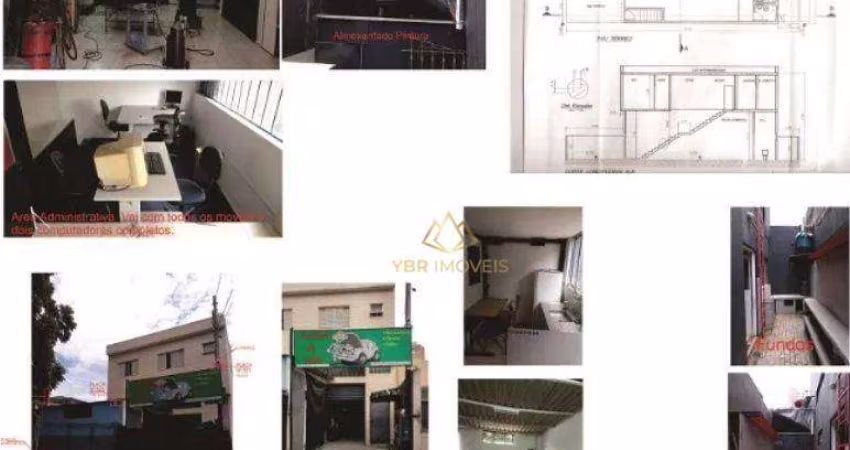 Salão para alugar, 158 m² por R$ 8.470,00/mês - Vila Homero Thon - Santo André/SP