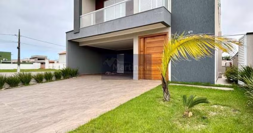 Casa de luxo à venda em condomínio na Guacira, Itanhaém-SP: 5 quartos, 5 suítes, 6 banheiros, 6 vagas, 243m².