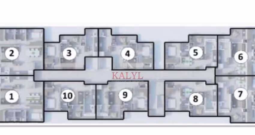 Apartamento com 1 dormitório à venda, 47 m² por R$ 342.720,00 - Vila Guilhermina - Praia Grande/SP