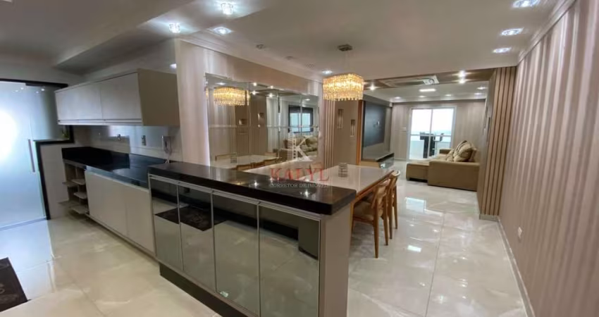 Apartamento com 3 dormitórios à venda, 130 m² por R$ 1.300.000,00 - Canto do Forte - Praia Grande/SP
