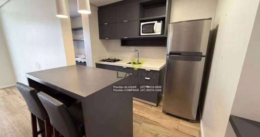 Apartamento com 1 dormitório para alugar, 63 m² por R$ 2.610,00/mês - Itoupava Seca - Blumenau/SC