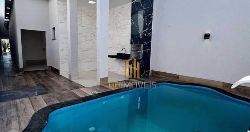 Casa com 3 dormitórios à venda, 115 m² por R$ 430.000 - Residencial Santa Fé I - Goiânia/GO