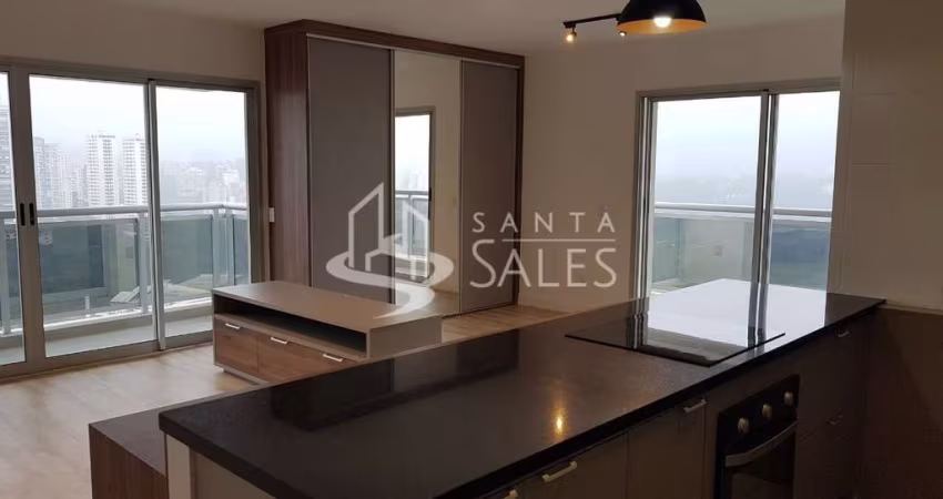 Apartamento para a venda na Chácara Santo Antônio: 1 quarto, 1 sala, 1 banheiro e 1 vaga de garagem.