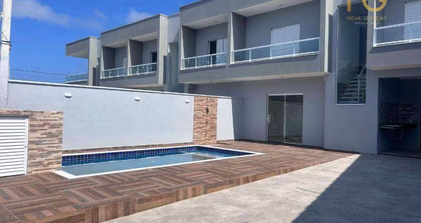 Sobrado com 3 dormitórios à venda, 107 m² por R$ 649.000,00 - Cibratel II - Itanhaém/SP