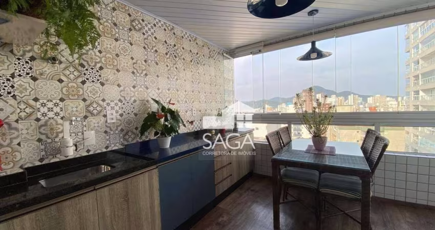 Apartamento com 3 dormitórios à venda, 102 m² por R$ 850.000,00 - Vila Guilhermina - Praia Grande/SP