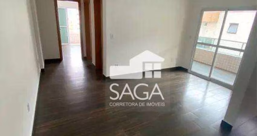 Apartamento com 2 dormitórios à venda por R$ 440.000,00 - Vila Guilhermina - Praia Grande/SP