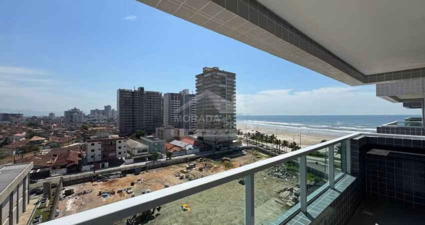 Apartamento no Caiçara, completa infraestrutura de lazer,beira mar, na imobiliária em Praia Grande.