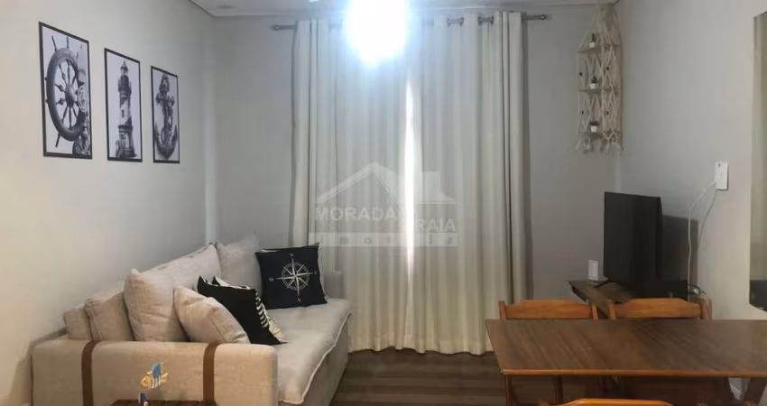 Ótimo apartamento TÉRREO e MOBILIADO, frente rua no Canto do Forte, de 1 dormitório, confira em PG.