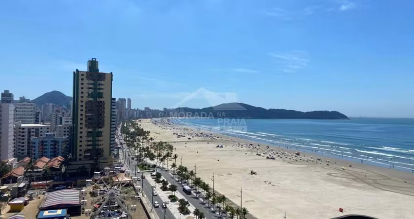 Apartamento de FRENTE AO MAR na Aviação, 3 suítes, terraço gourmet, lazer, confira em Praia Grande.