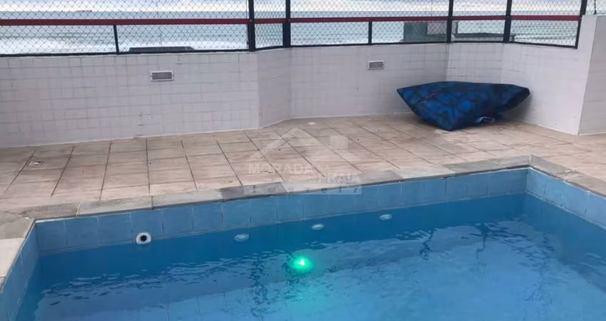 Cobertura de 3 suítes, piscina e vista mar na Guilhermina com 347 m² de área útil