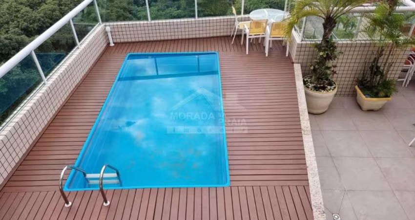 Cobertura Duplex GIGANTE no Canto do Forte, 3 suítes, 3 vagas, piscina, confira em Praia Grande.