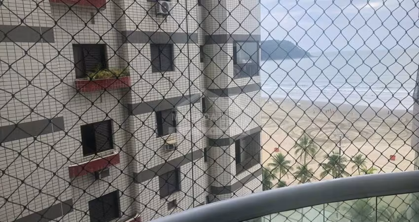 Apartamento MOBILIADO e VISTA MAR no Forte, 3 Dormitórios, 2 vagas, confira Praia Grande.