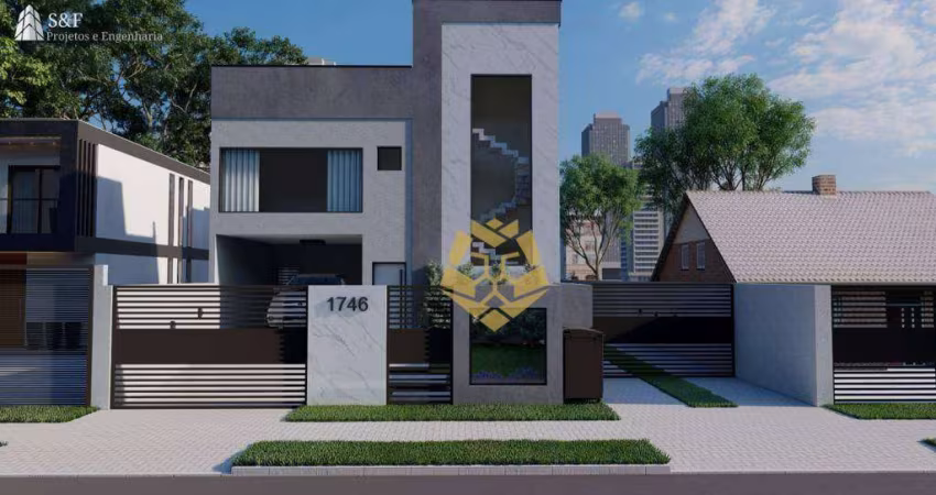 Casa com 3 dormitórios à venda, 170 m² por R$ 1.290.000,00 - Lindóia - Curitiba/PR