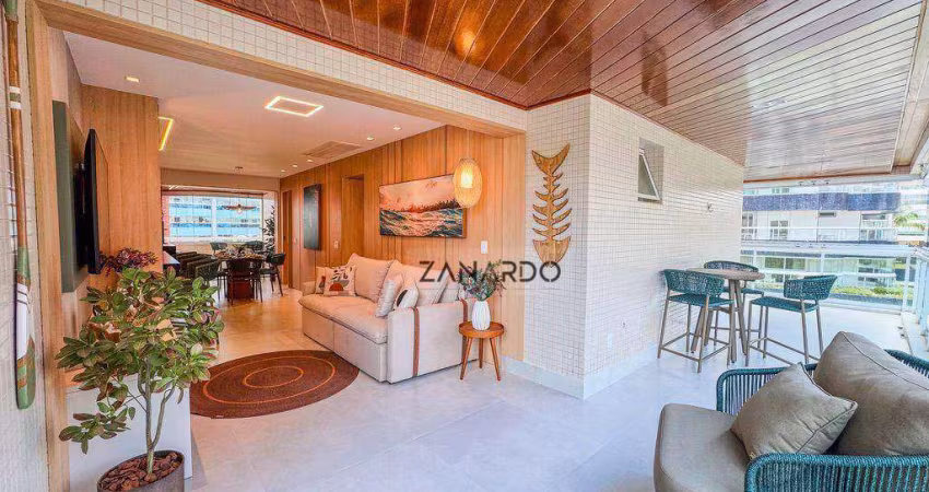 Apartamento vista mar e pé na grama para venda em Riviera de São Lourenço