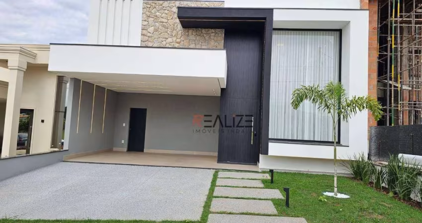 Casa térrea pronta para morar com 3 suítes à venda, 198 m² por R$ 1.690.000 - Condomínio Fechado - Indaiatuba/SP