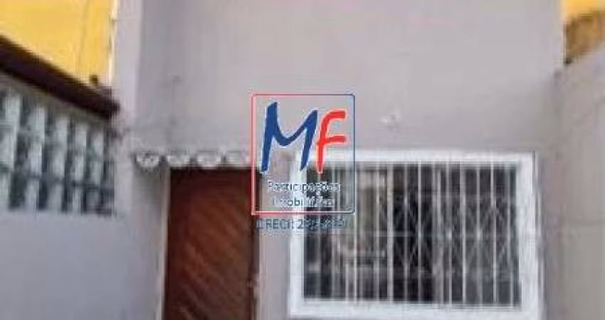 Excelente sobrado no Jardim 9 de Julho, 74m²a.c., com 2 dormitórios, sala, cozinha, lavanderia, lavabo e 1 vaga. REF: 20759