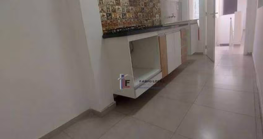 Flat com 1 dormitório para alugar, 37 m² por R$ 1.400,00/mês - Vila Sacadura Cabral - Santo André/SP