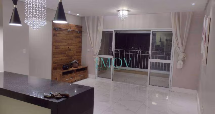 Apartamento com 3 dormitórios para alugar, 91 m² por R$ 4.638,00/mês - Villa Branca - Jacareí/SP