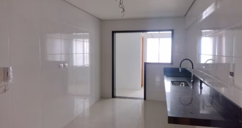 Vila Caiçara, apto alto padrão 3 dorms, 3 suites, 3 vagas garagem, frente para o mar