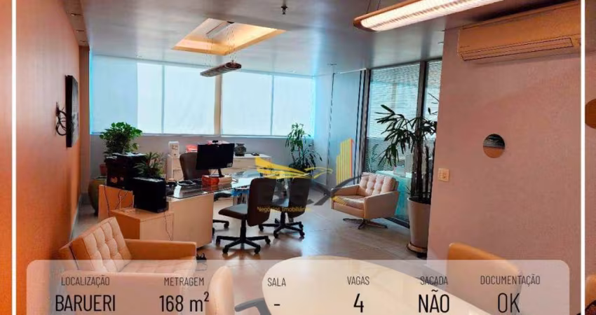 Sala comercial 4 vagas 168 m² 18 do Forte Barueri SP