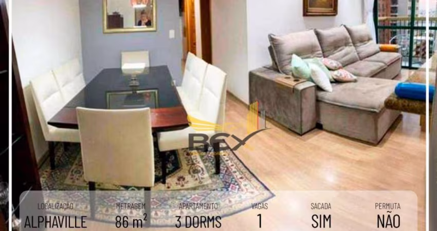 Apartamento 3 dormitórios 1 suíte 1 vaga 86 m² Alphaville Barueri SP