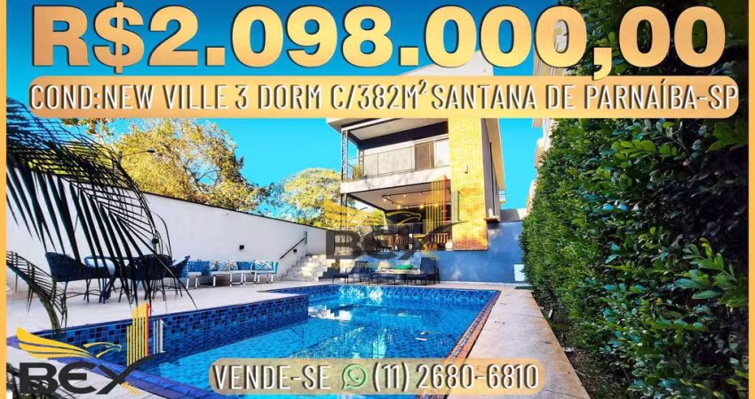 Casa com 3 dormitórios 3 suítes 4 vagas de garagem de 382m² em Santana de parnaíba SP