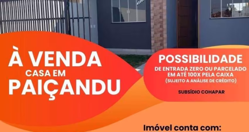 Casa à venda em Paiçandu, Centro, com 2 quartos, com 60 m²
